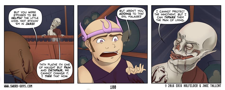 Sword Guys comic 100
